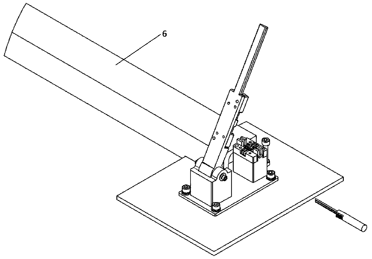 Installation structure for well water level measuring rope calibration label