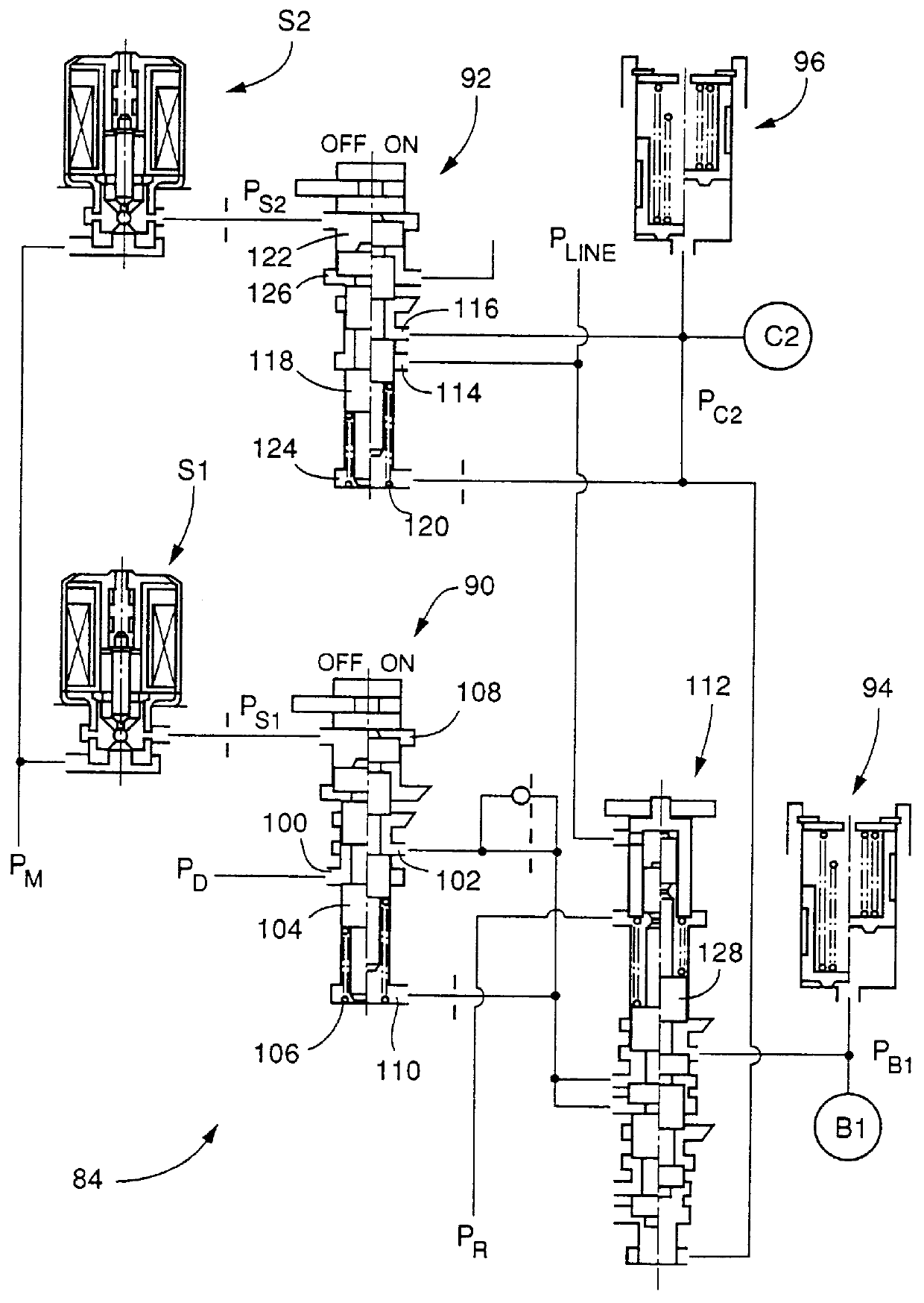 Apparatus for controlling pressure reduction of frictional coupling device to shift down automatic transmission of motor vehicle