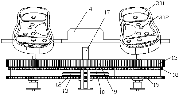 Foot rehabilitation device with adjustable oscillation amplitude and adjustment method thereof