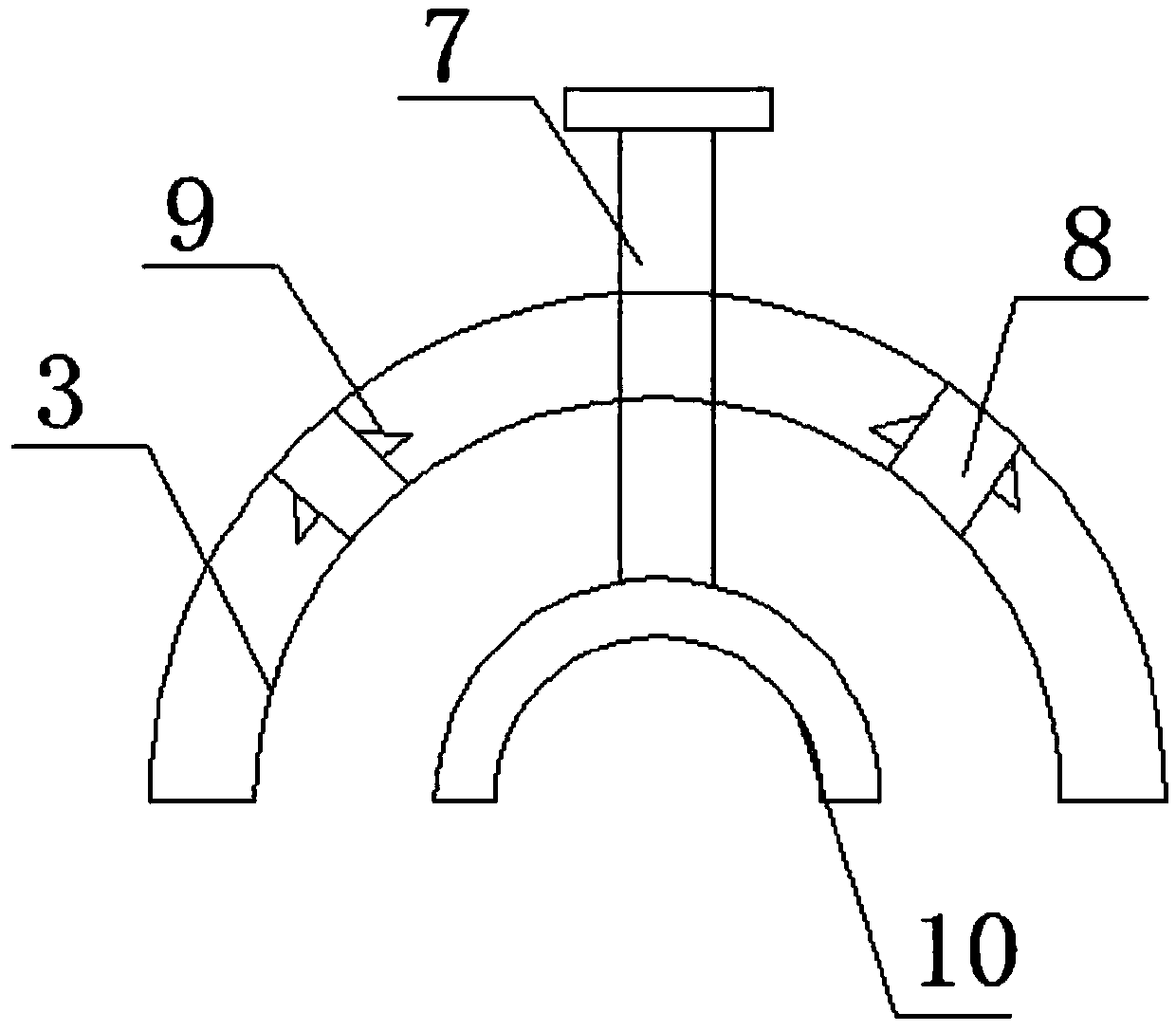 Grafting fixing device for seedlings