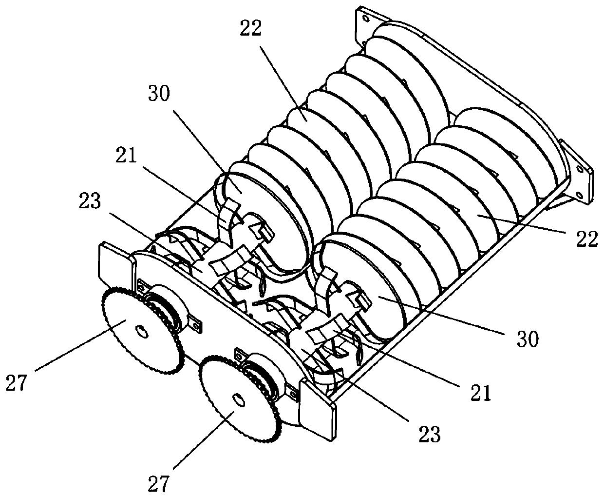 Closed slurry extruding type stirring device and seedling culture slurry machine with same