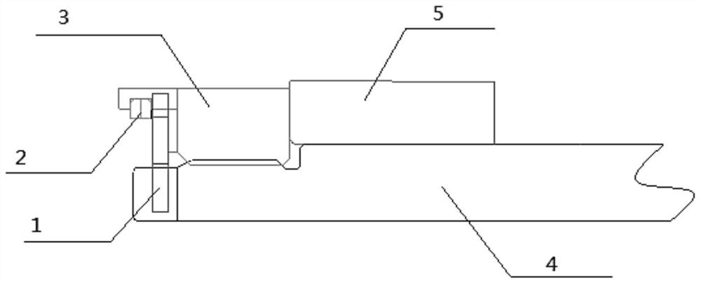 An aeroengine bearing nut locking structure