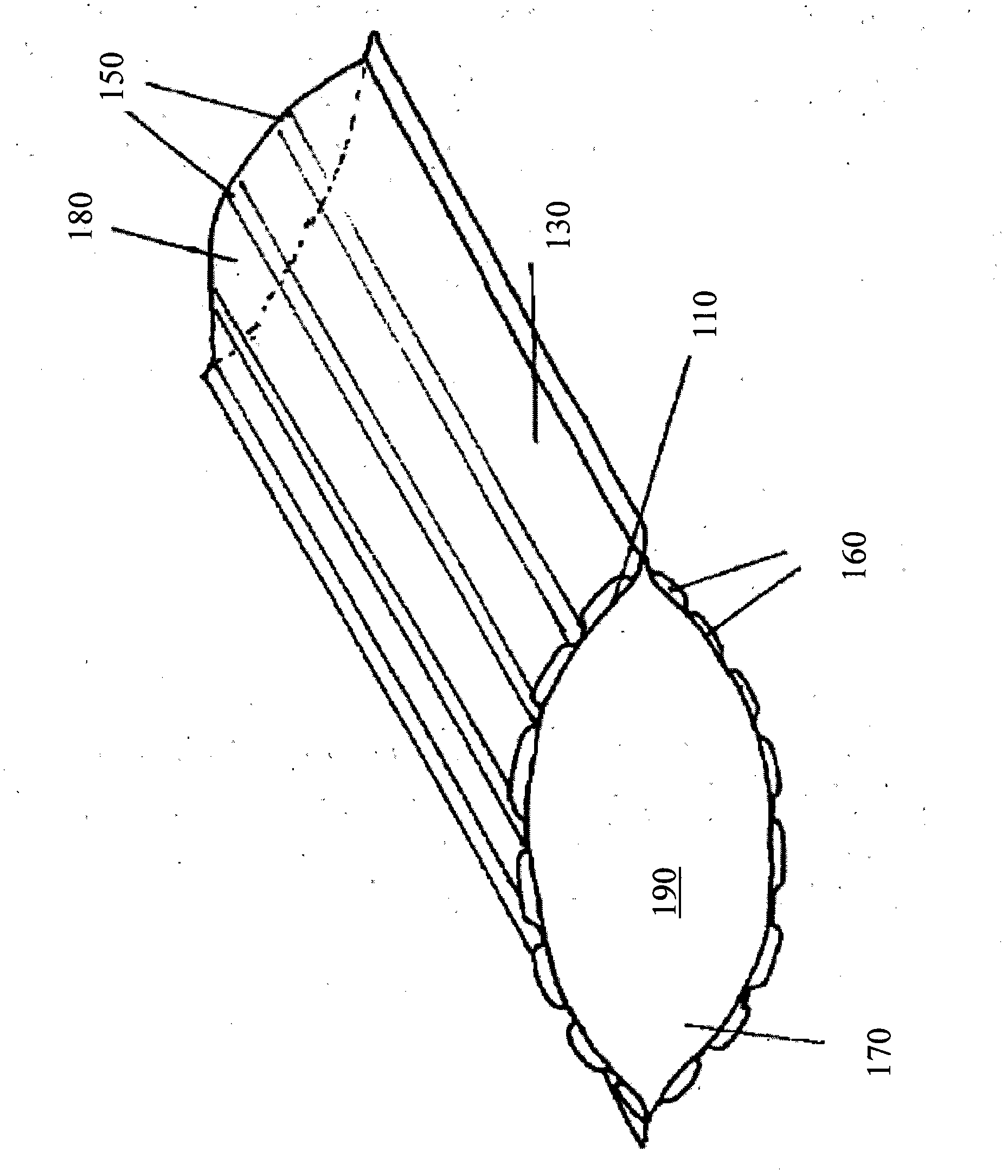 A packaging for use in vacuum packaging