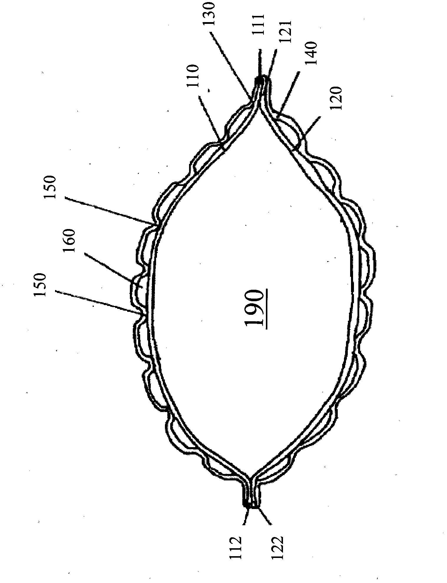 A packaging for use in vacuum packaging