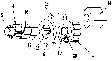 Motor multi-gear power transmission device