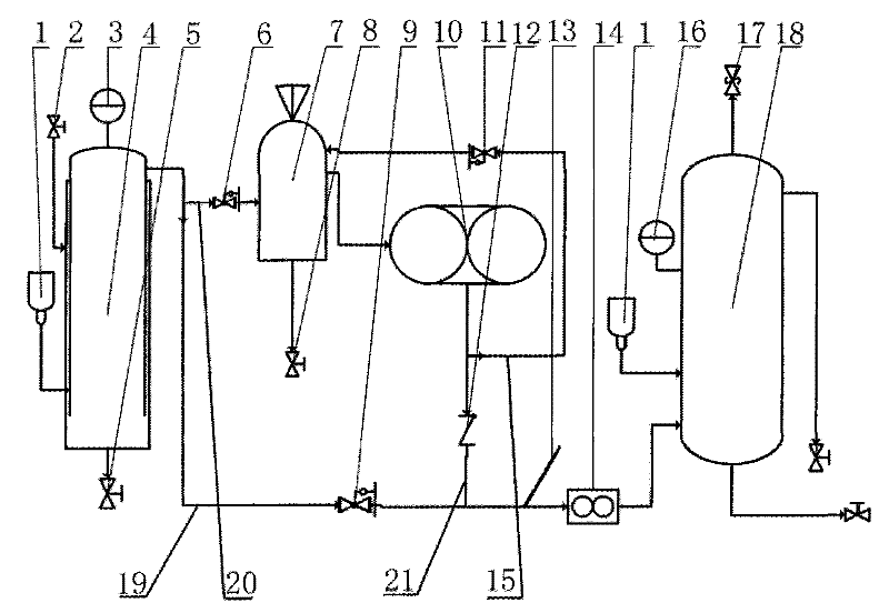 A gas recovery device for a low-pressure high-liquid gas well