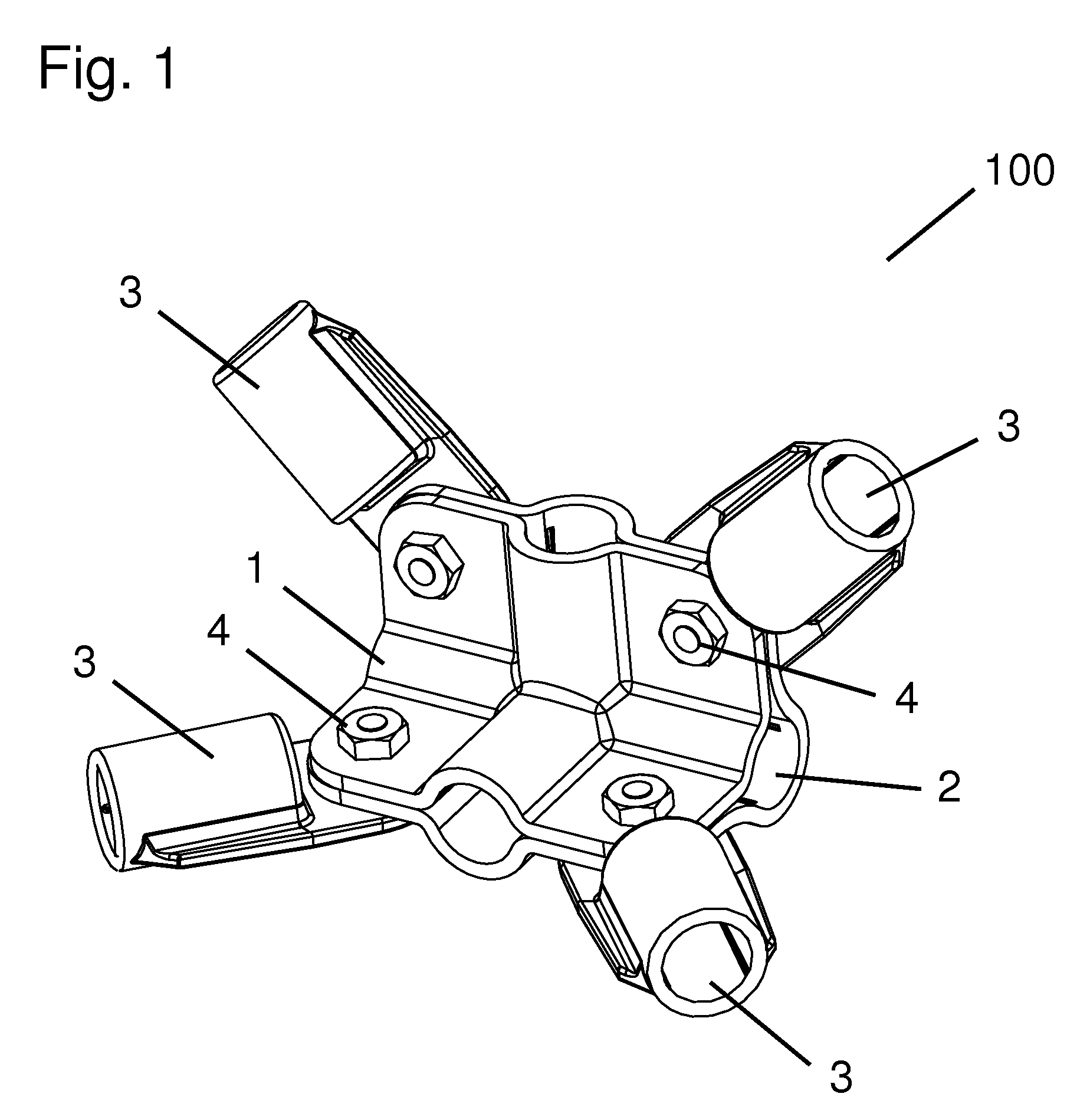 3-dimensional universal tube connector system