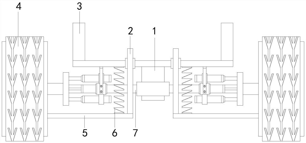 Electric vehicle rear wheel brake device