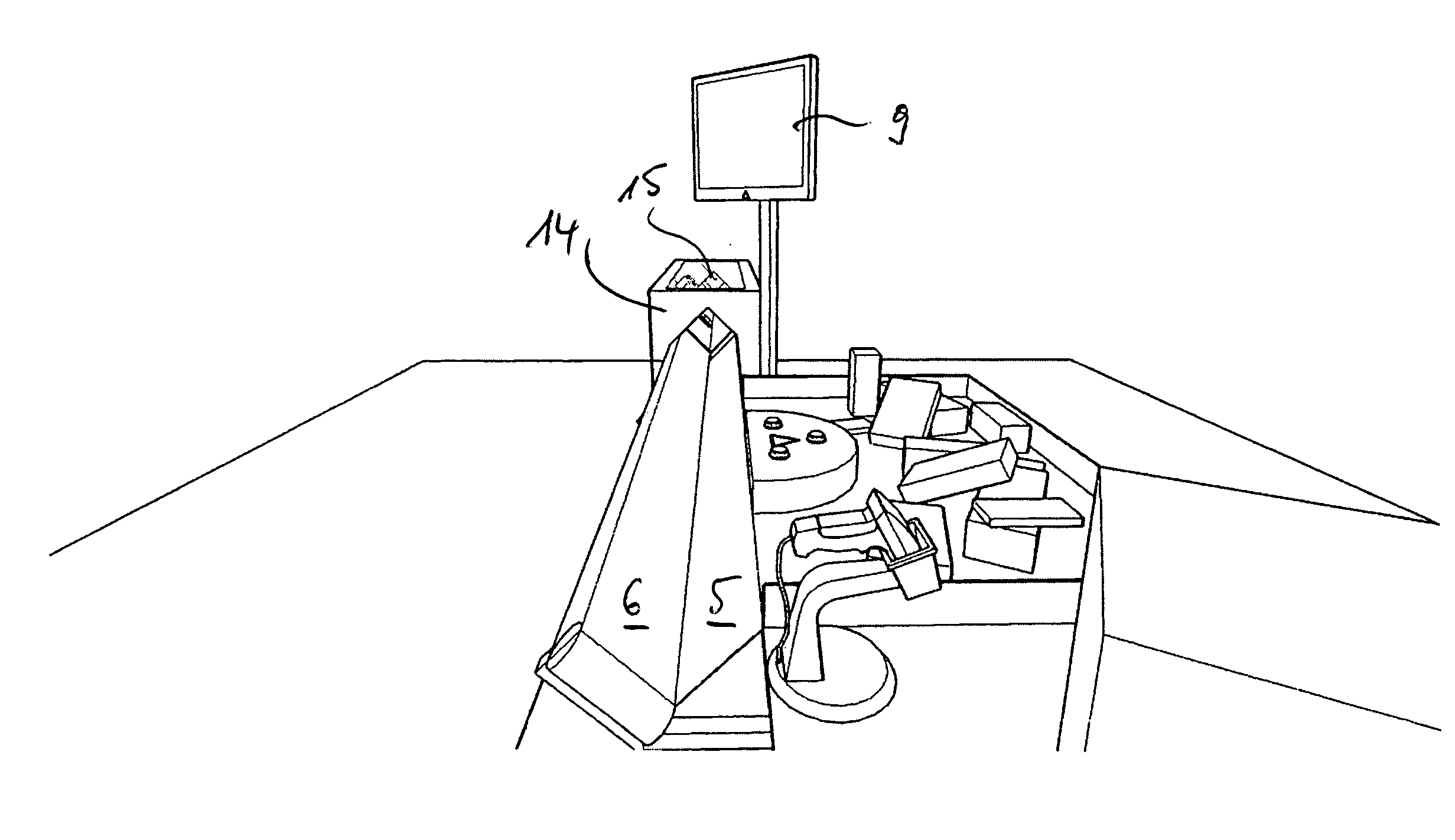 Device and process for recognizing and guiding individually packaged products with a code