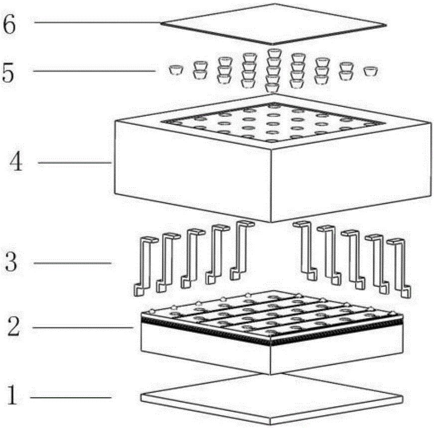 Magnetic sensor array integrated structure and making method thereof