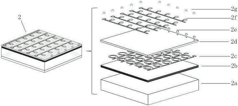 Magnetic sensor array integrated structure and making method thereof