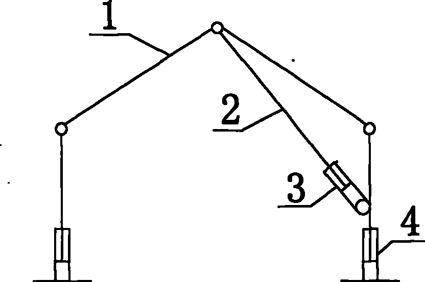 Hydraulic support used for roadway temporary support and erecting and use method of hydraulic support