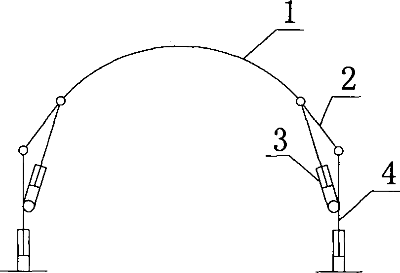 Hydraulic support used for roadway temporary support and erecting and use method of hydraulic support