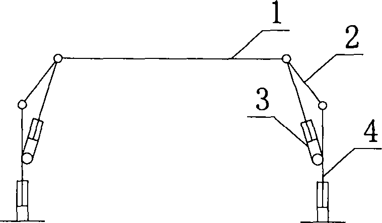 Hydraulic support used for roadway temporary support and erecting and use method of hydraulic support