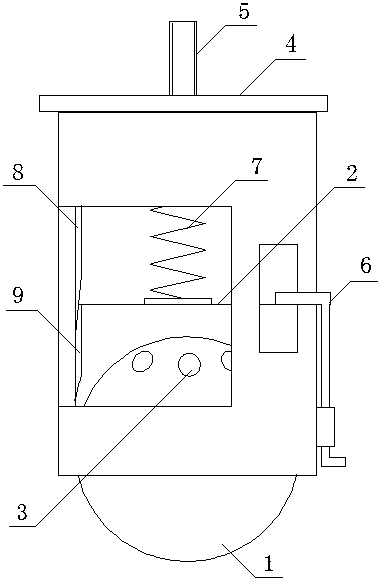 Straight tube pin hook type spherical omnidirectional wheel