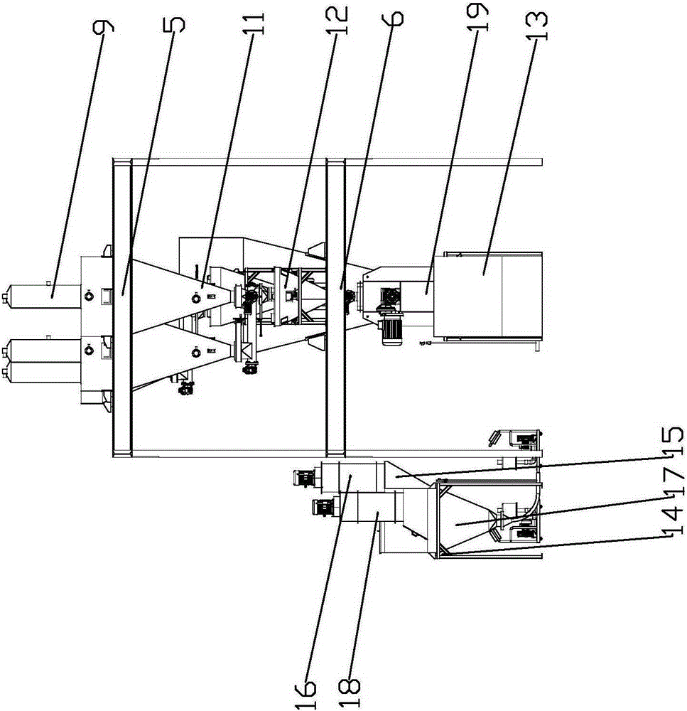 Refractory matter batching equipment