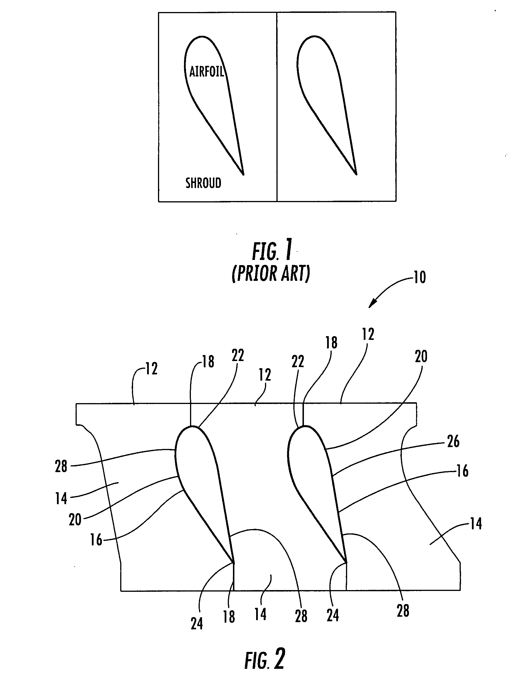 Turbine vane with divided turbine vane platform