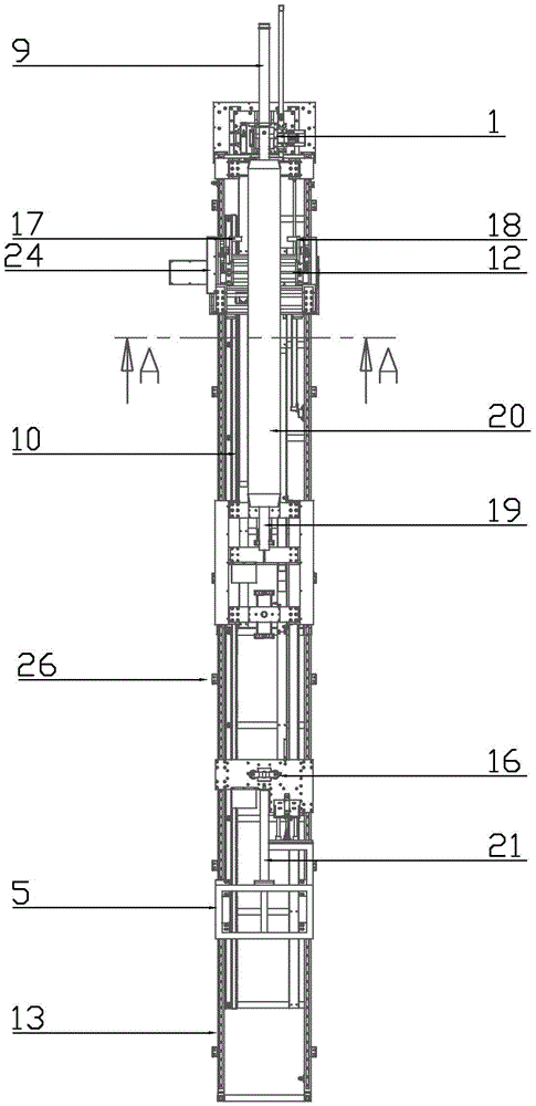 Winding demoulding machine of winding glass steel tube demoulding machine