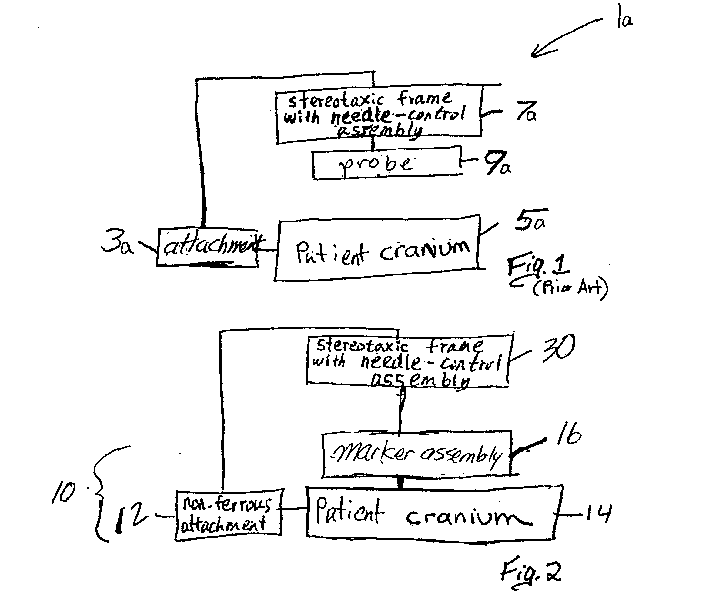 Stereotaxic detachable needle extension