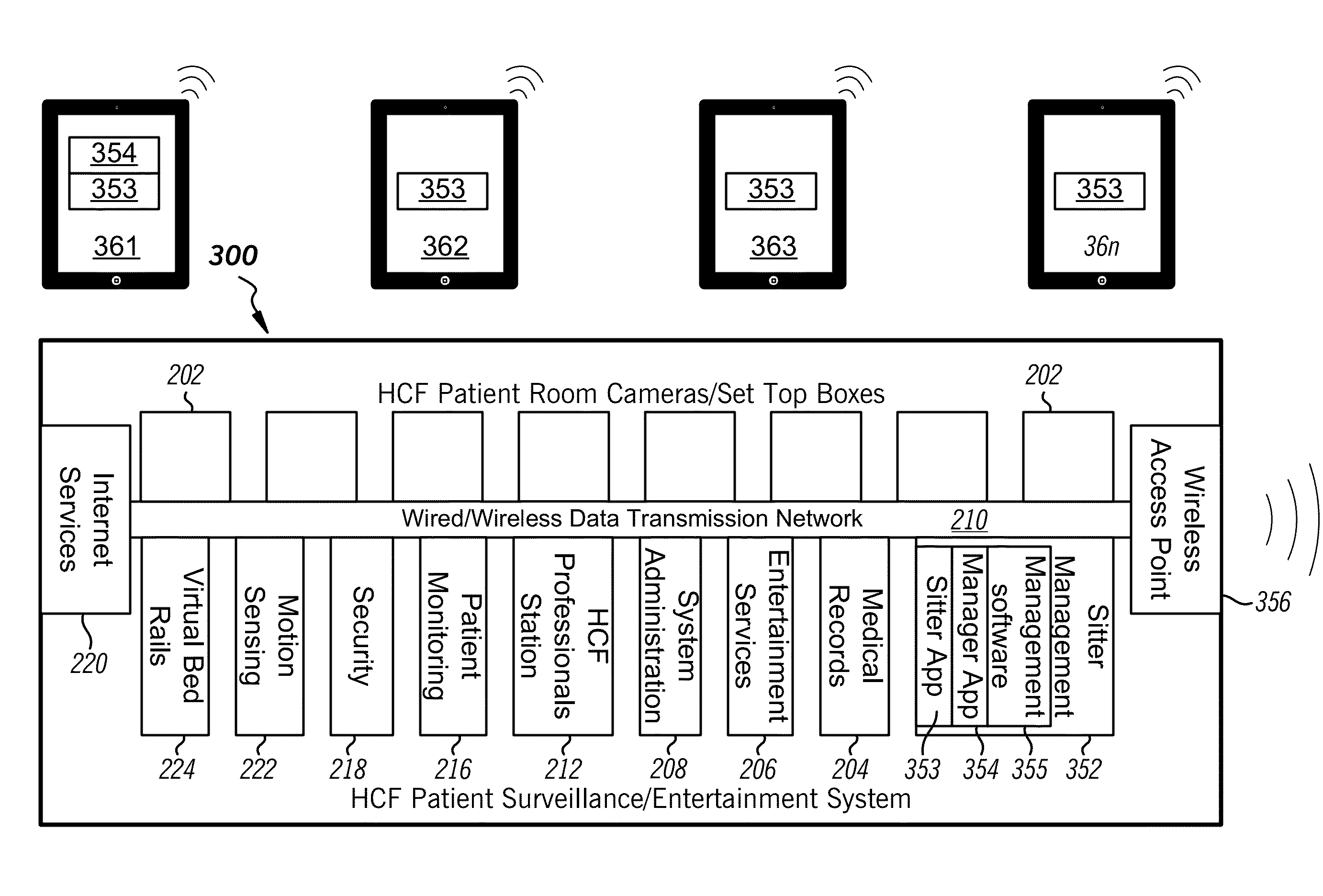 Electronic Patient Sitter Management System and Method for Implementing