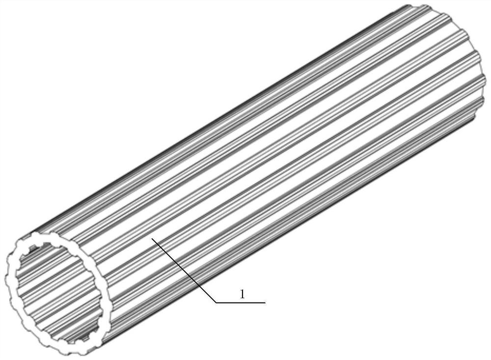 Component and joint integrated composite material pre-tightening force longitudinal fractal tooth connecting device