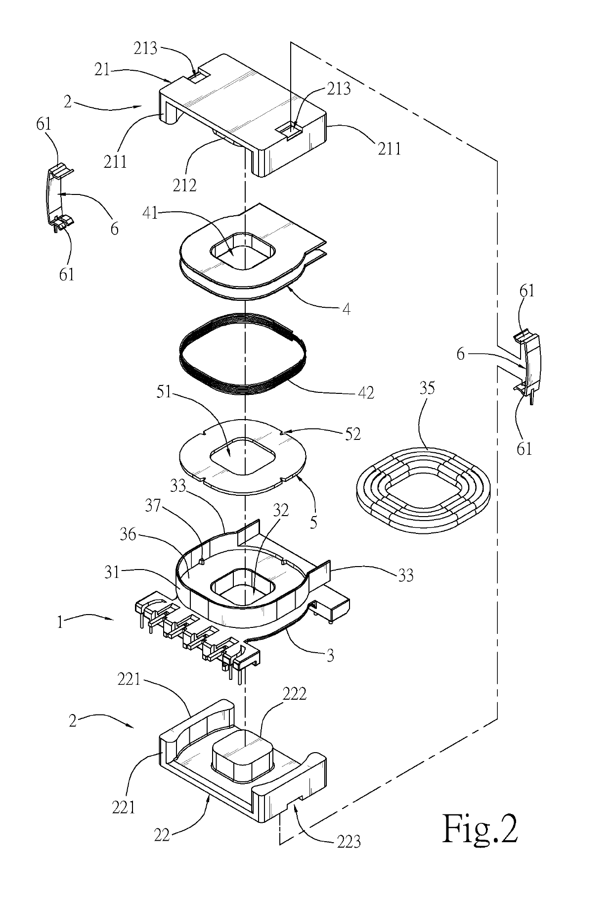 Resonant transformer with adjustable leakage inductance