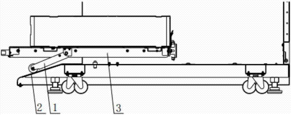 Anti-dumping tray support structure and cabinet applied by the same