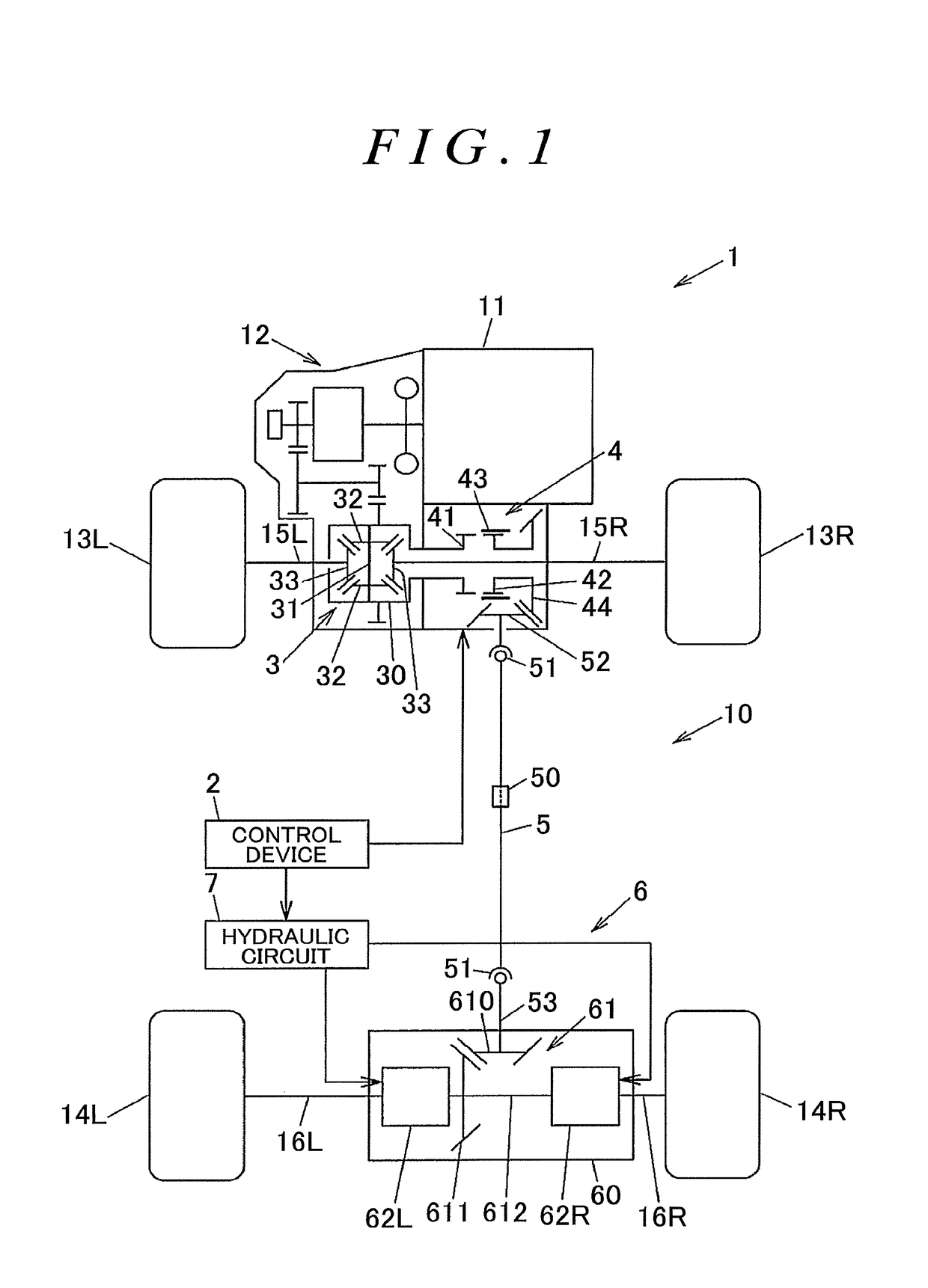 Four-wheel drive vehicle and method for controlling the four-wheel drive vehicle