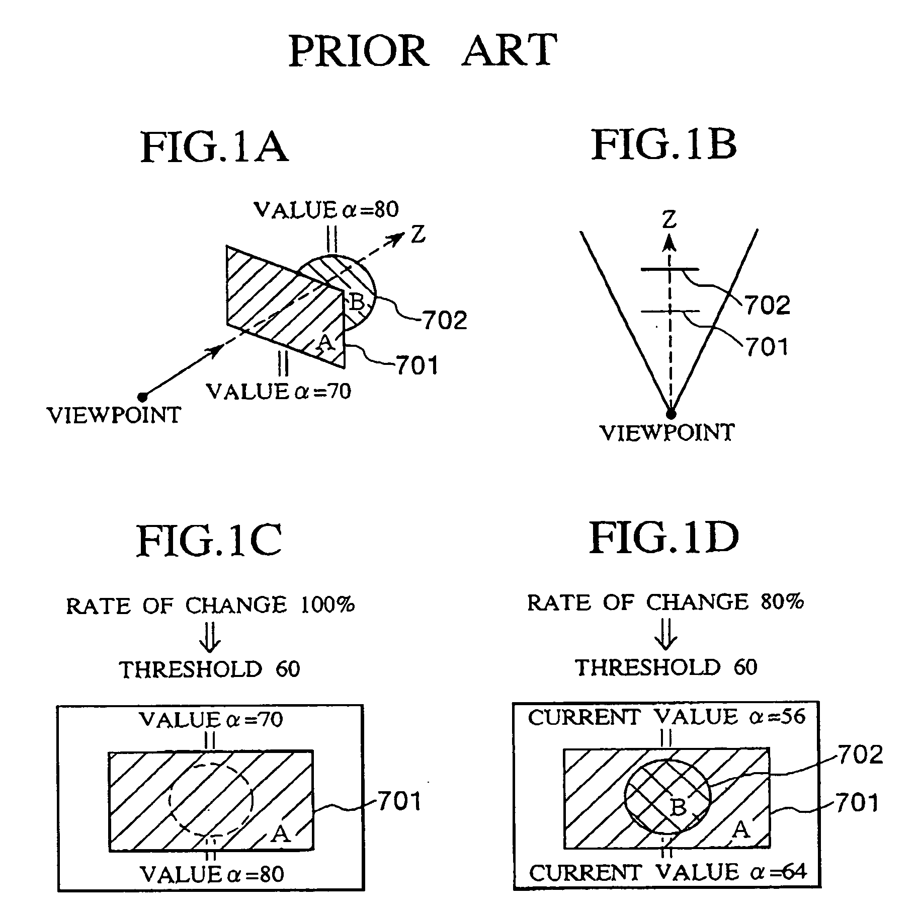 Method for drawing object that changes transparency