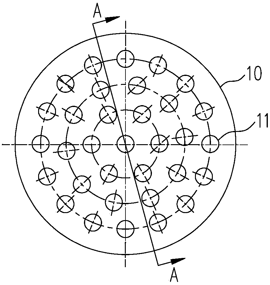 Porous graphite sleeve combination device of batch sintering and painting die