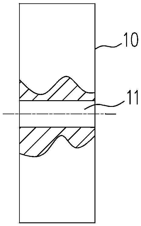 Porous graphite sleeve combination device of batch sintering and painting die