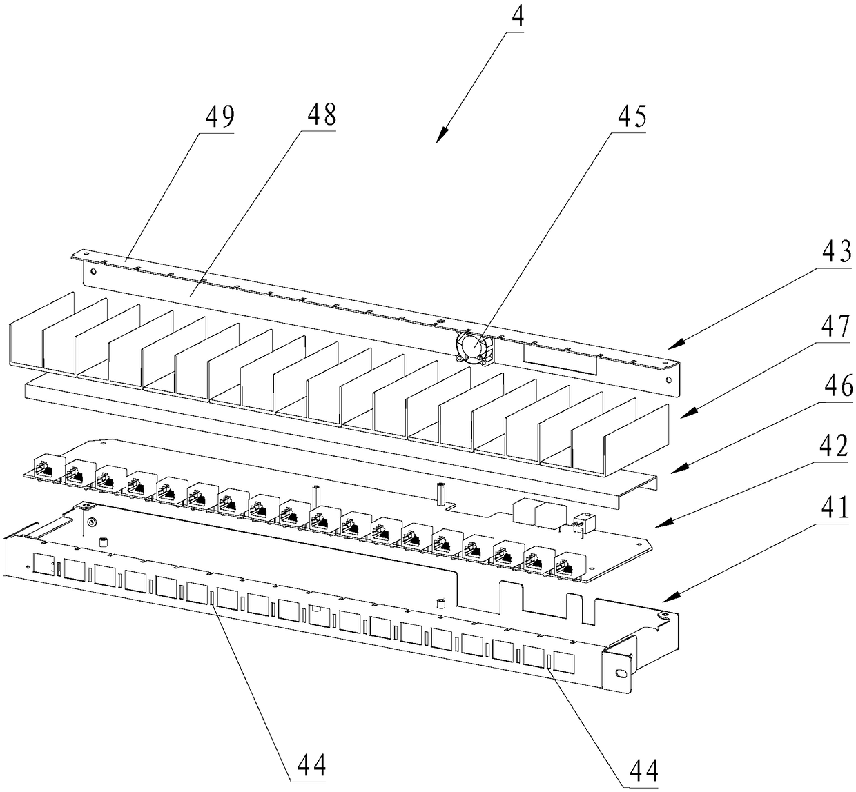 Cloud billing intelligent cabinet with internal ventilation design