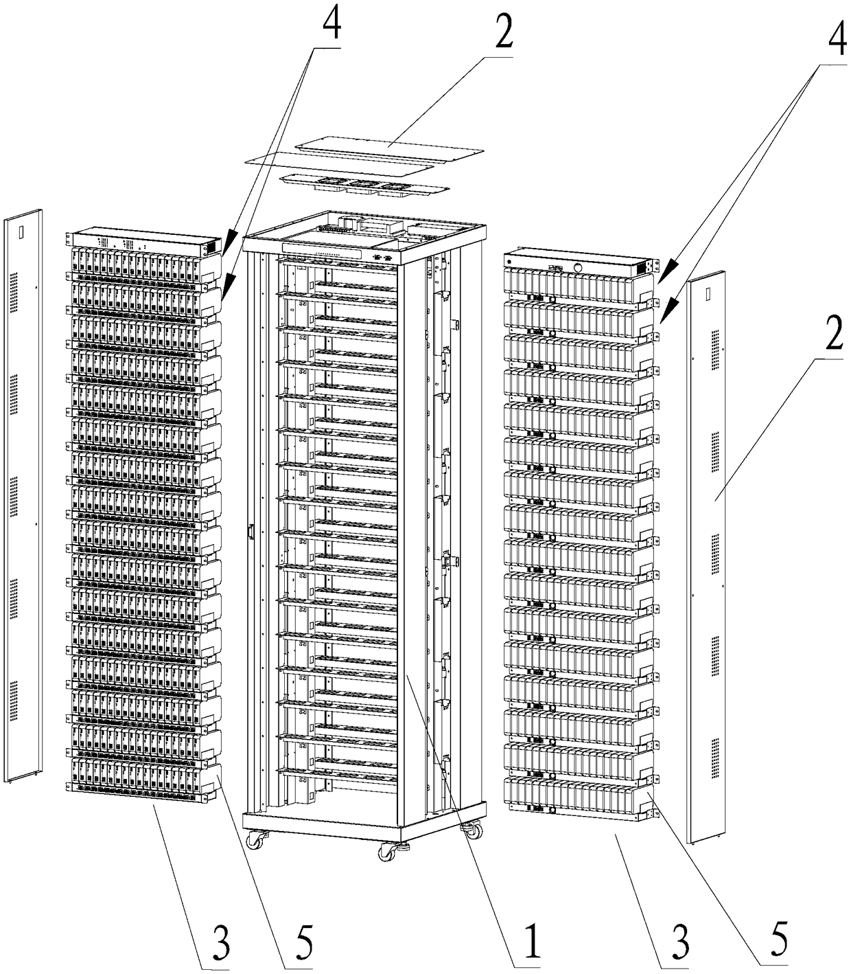 Cloud billing intelligent cabinet with internal ventilation design