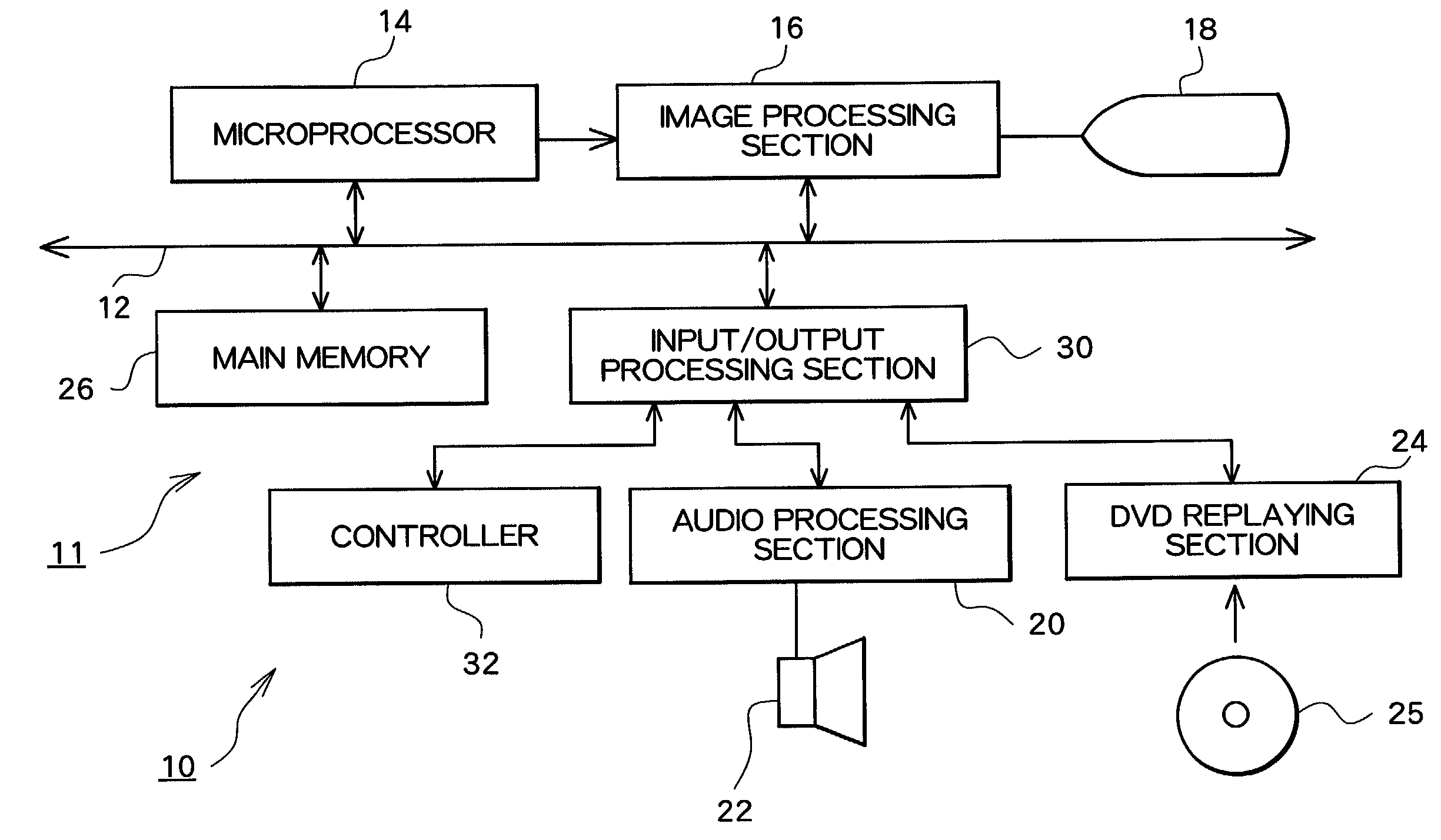 Image processing device and method for generating changes in the light and shade pattern of an image