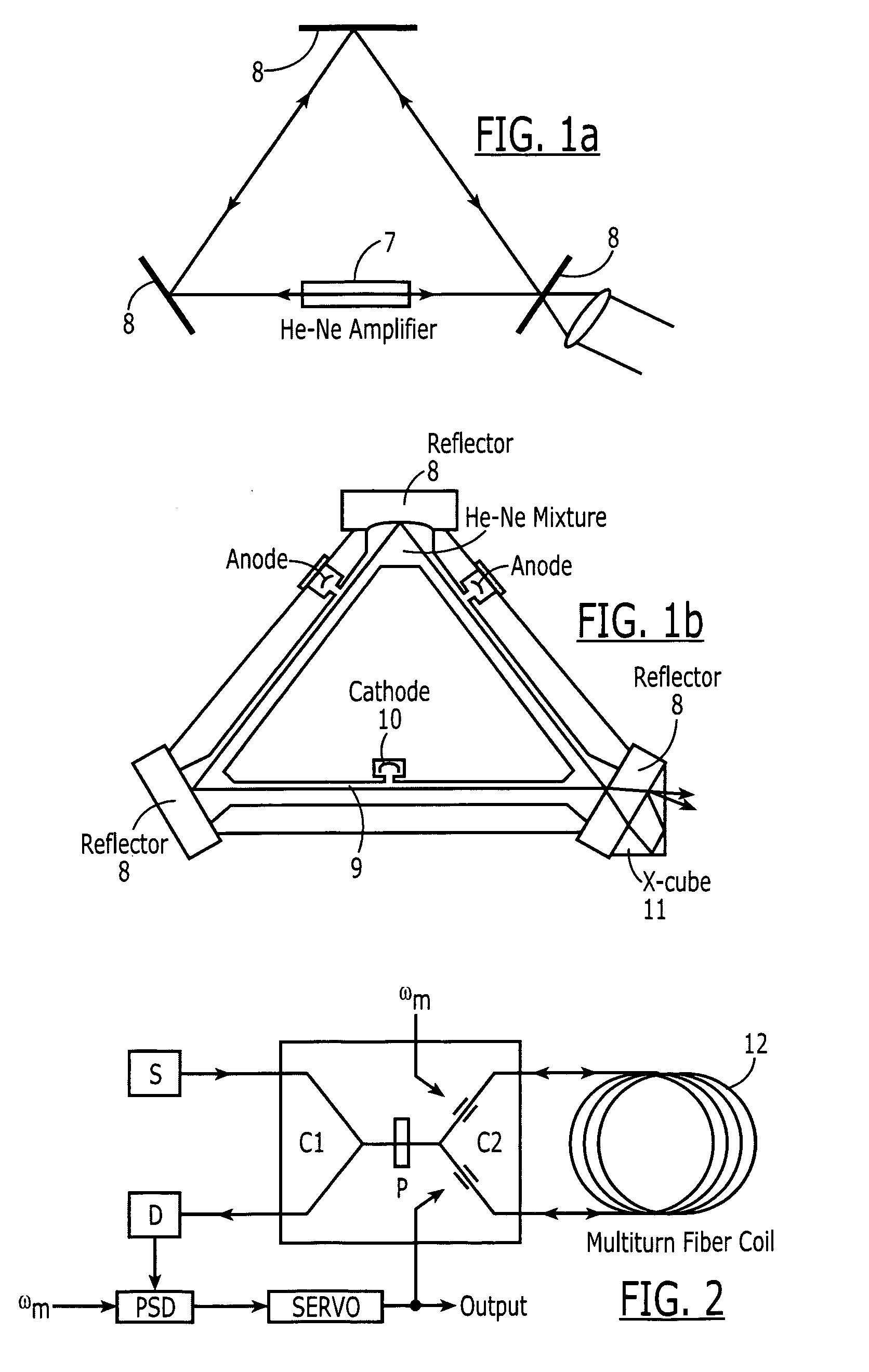 Fiber gas lasers and fiber ring laser gyroscopes based on these gas lasers