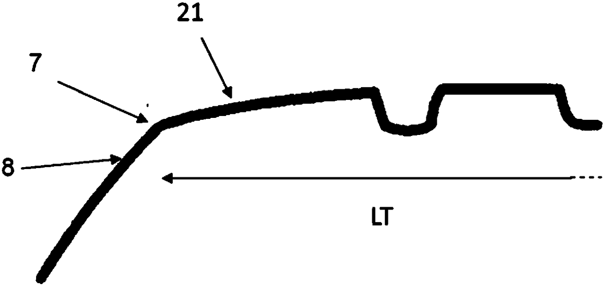 Pneumatic tire, having working layers comprising monofilaments and a tire tread with incisions