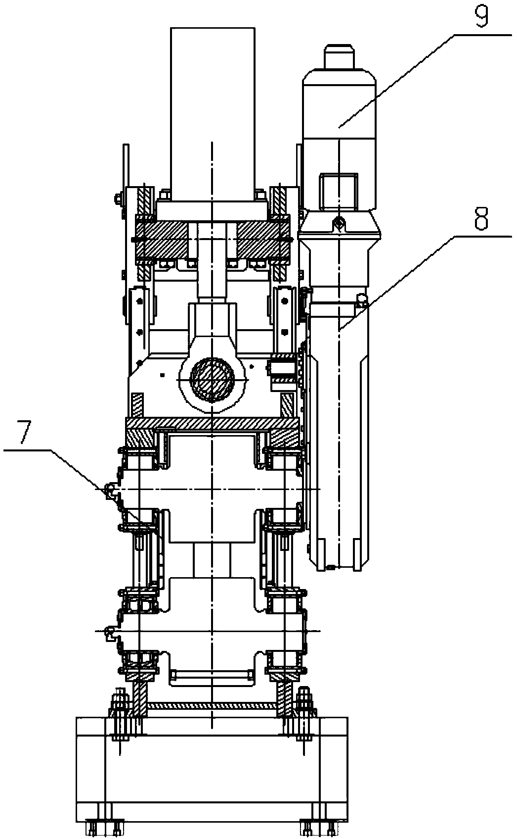 Memorial archway type tension leveler and small billet continuous casting machine applying same for reduction