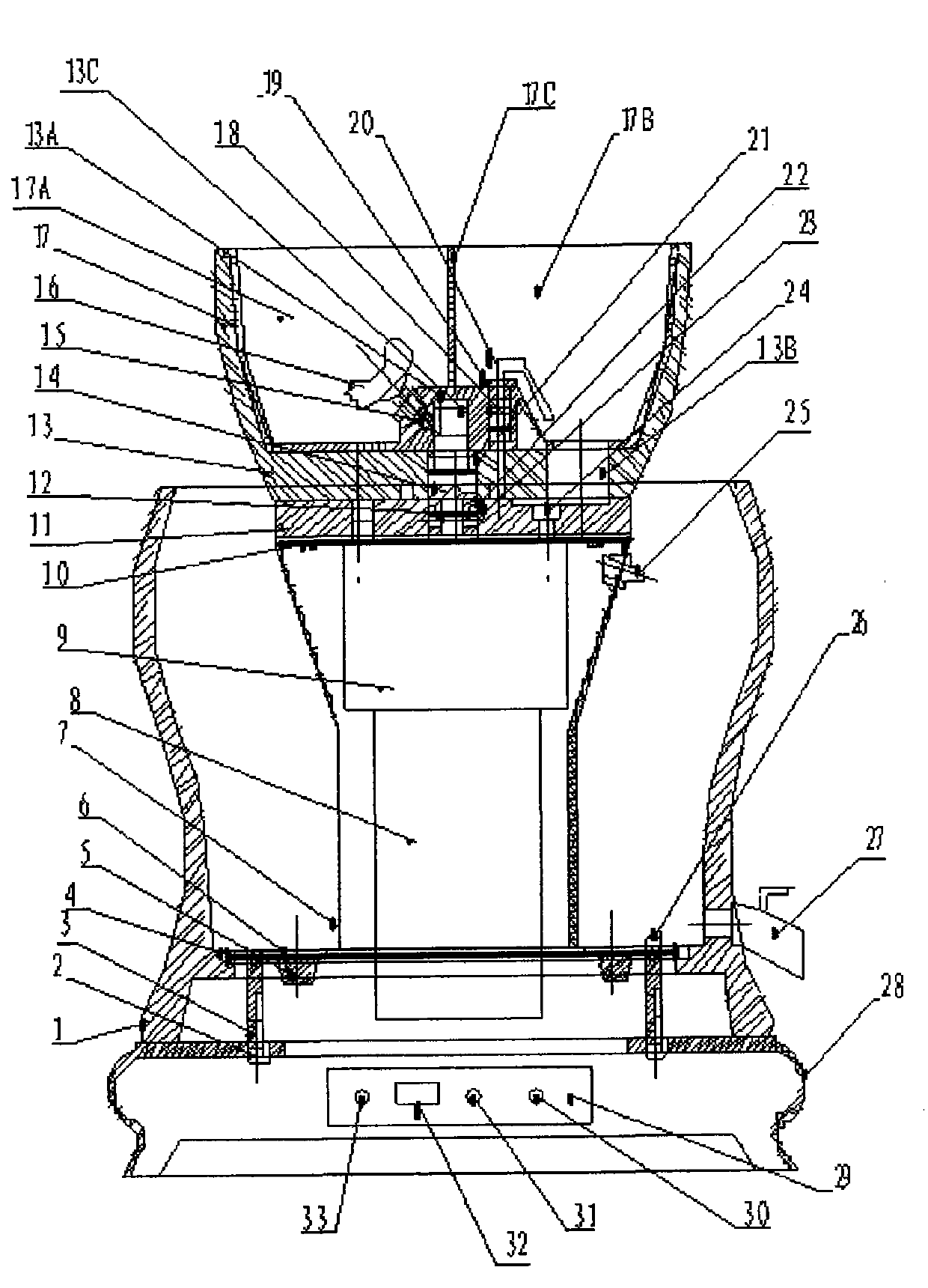 Improved automatic slurry grinding machine