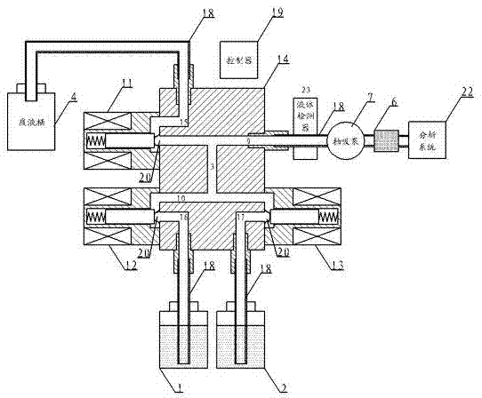 Diluting device used for on-line water quality analysis