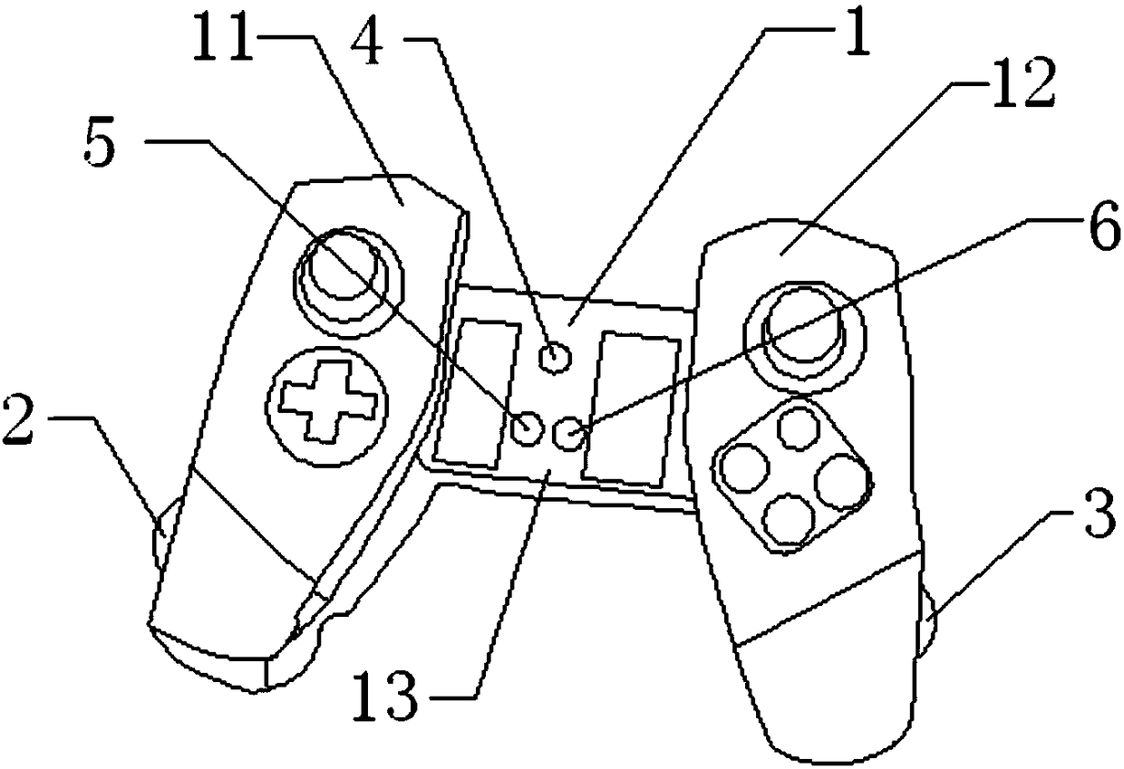 Gamepad with palm massage function