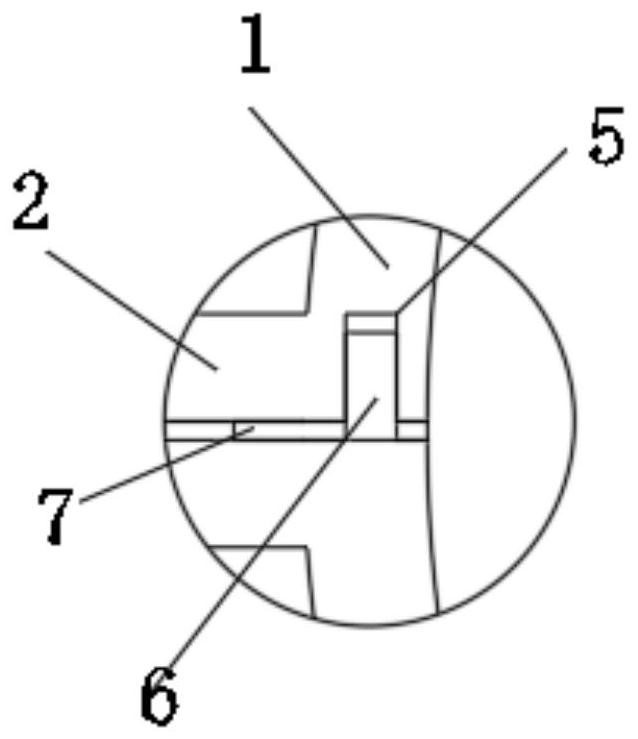 Cylindrical formwork fixing device and fixing method