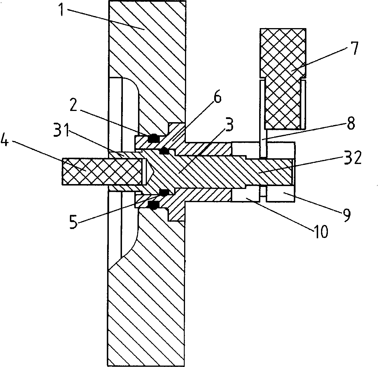 Outlet structure of power line for driving motor of electric vehicle