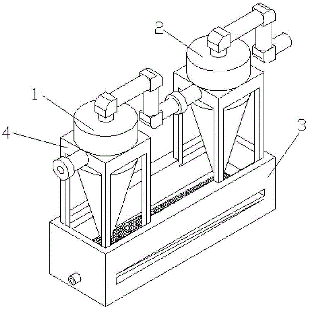 Double-effect sewage treatment and grit removal system