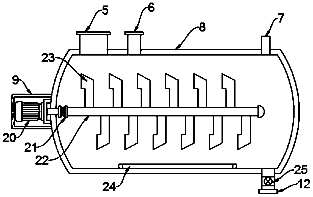 Synthetic ammonia industry pollutant treatment device