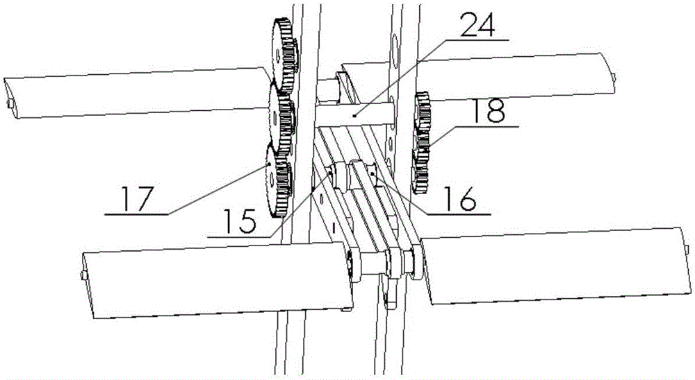 Swing wing type ocean current energy power generating device