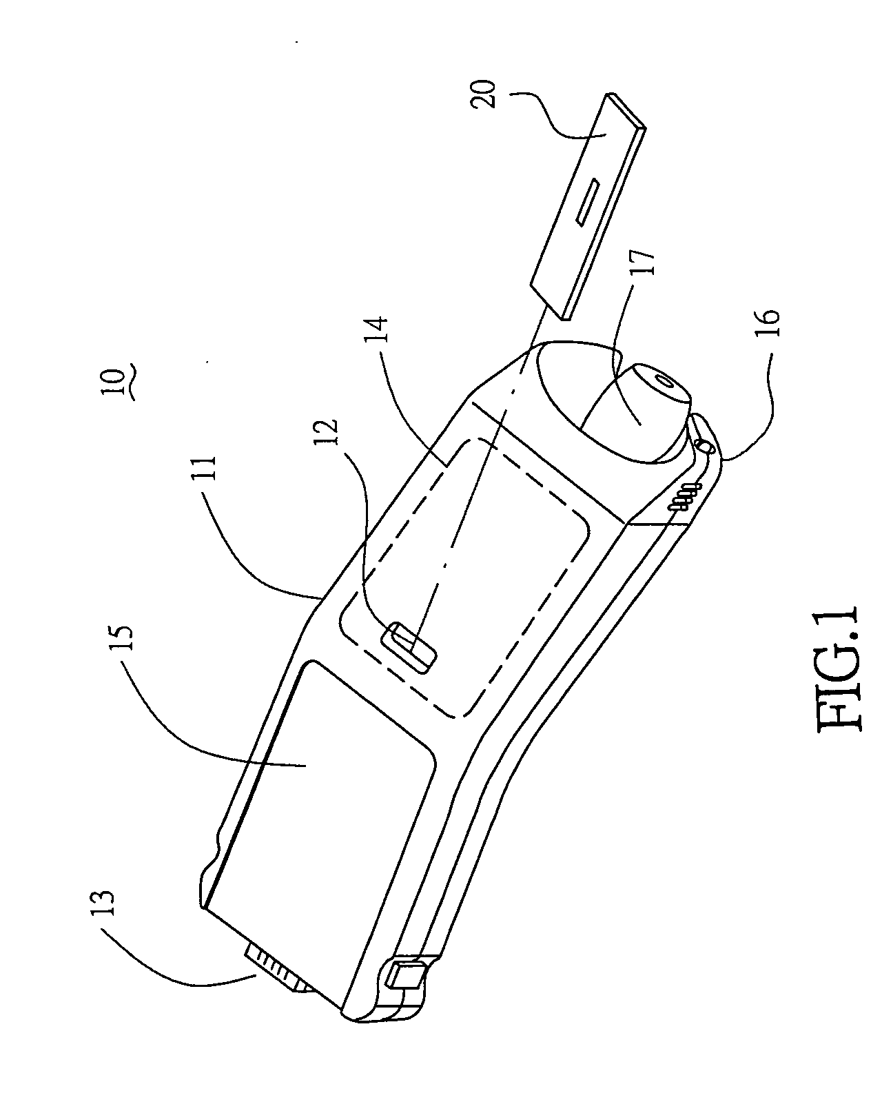 Compact structure of a new biosensor monitor