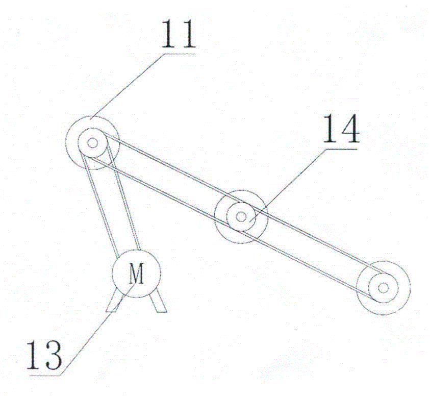 Iron scrap and aluminum scrap separating and conveying device