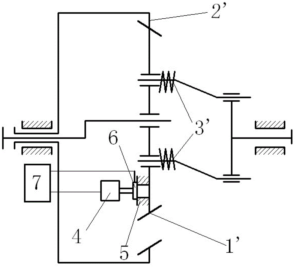 Electronic-control backlash eliminating gear pair with variable tooth thickness