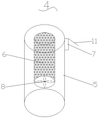 Efficient de-dusting gas box type bag dust collector