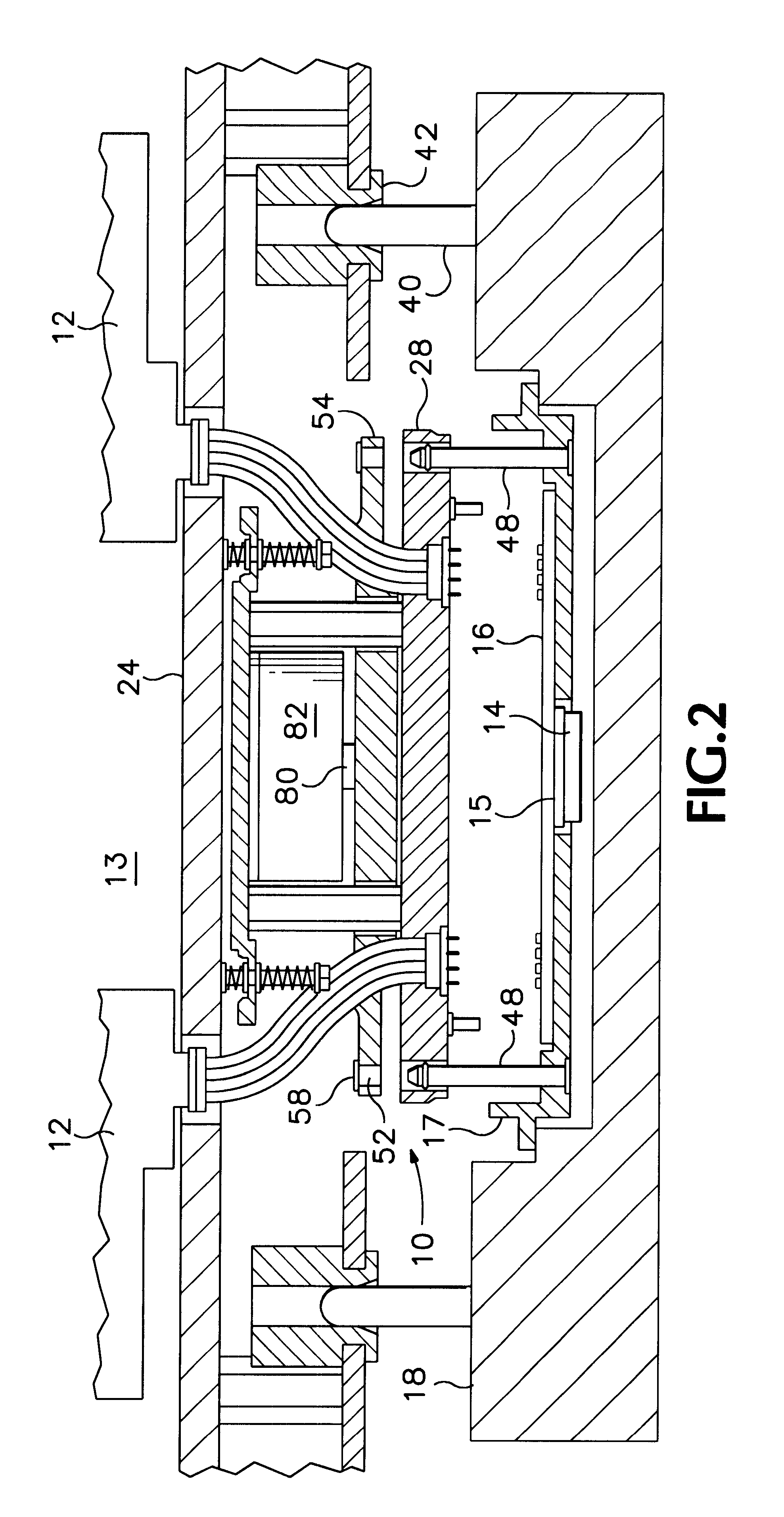 Floating interface for integrated circuit test head